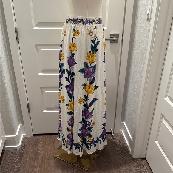FARM Rio Floral Sicilia Long Skirt Size S - Picture 7 of 8